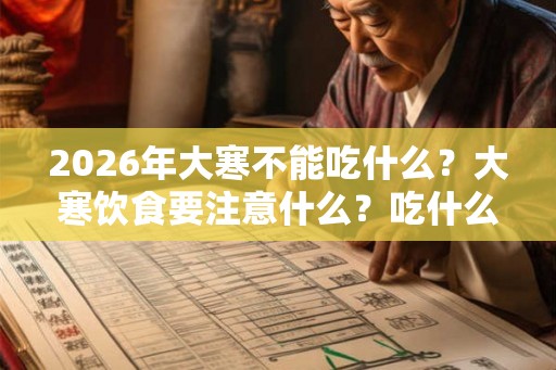 2026年大寒不能吃什么？大寒饮食要注意什么？吃什么好？