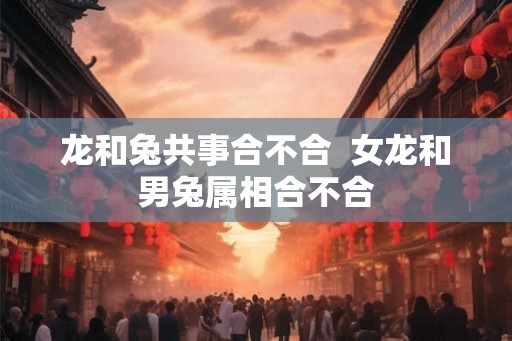 龙和兔共事合不合  女龙和男兔属相合不合