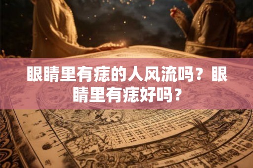 眼睛里有痣的人风流吗？眼睛里有痣好吗？