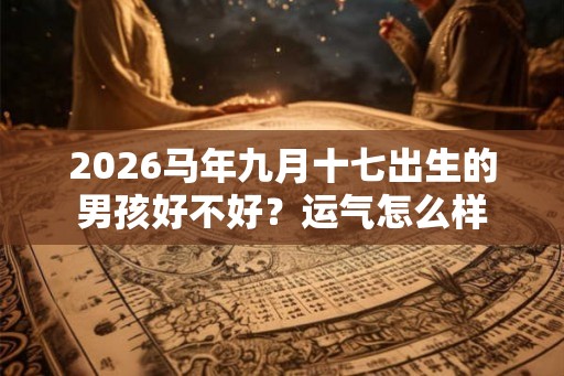 2026马年九月十七出生的男孩好不好？运气怎么样