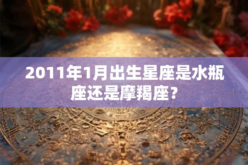 2011年1月出生星座是水瓶座还是摩羯座? 2011年1月出生星座是水瓶座还是摩羯座?