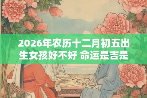 2026年农历十二月初五出生女孩好不好 命运是吉是凶