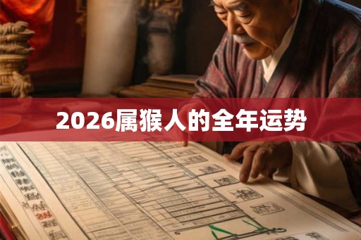 2026属猴人的全年运势