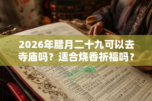 2026年腊月二十九可以去寺庙吗？适合烧香祈福吗？