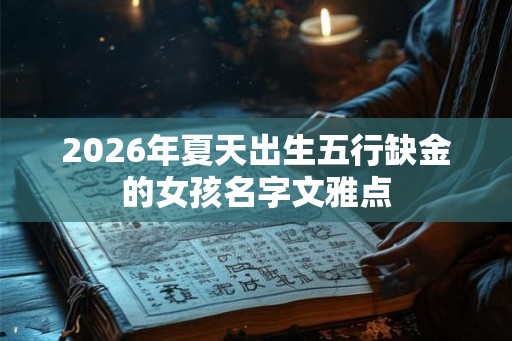 2026年夏天出生五行缺金的女孩名字文雅点