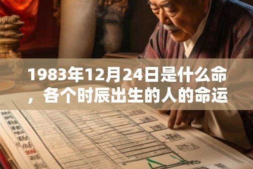 1983年12月24日是什么命，各个时辰出生的人的命运
