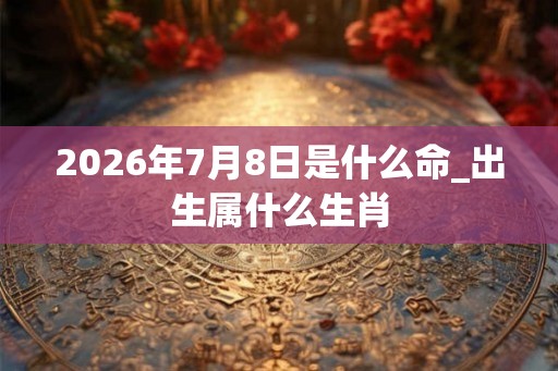 2026年7月8日是什么命_出生属什么生肖