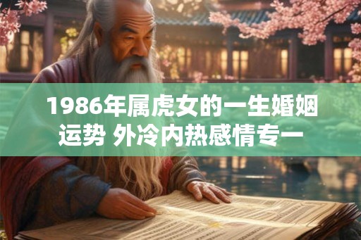 1986年属虎女的一生婚姻运势 外冷内热感情专一