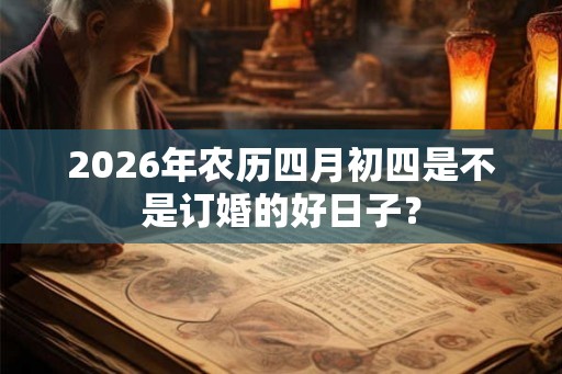 2026年农历四月初四是不是订婚的好日子？