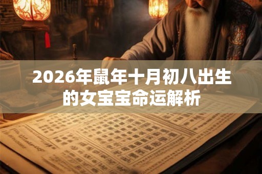 2026年鼠年十月初八出生的女宝宝命运解析