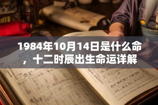 1984年10月14日是什么命,十二时辰出生命运详解 1984年10月14日是什么命,十二时辰出生命运详解