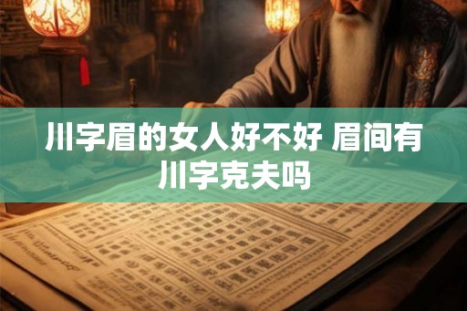 川字眉的女人好不好 眉间有川字克夫吗
