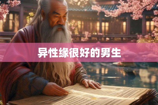 异性缘很好的男生