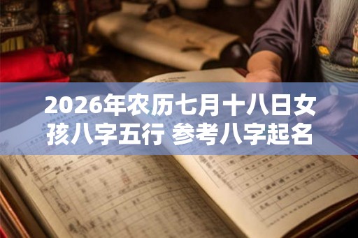 2026年农历七月十八日女孩八字五行 参考八字起名 2026年农历七月十八日女孩八字五行 参考八字起名