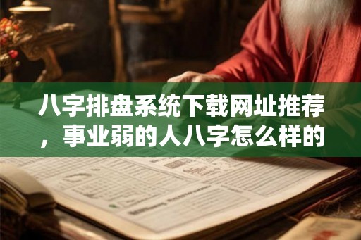 八字排盘系统下载网址推荐，事业弱的人八字怎么样的？