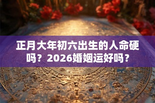 正月大年初六出生的人命硬吗？2026婚姻运好吗？