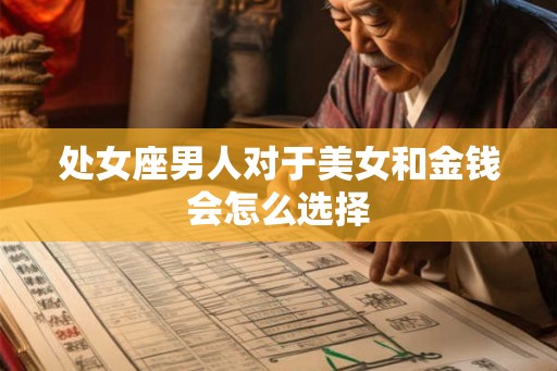 处女座男人对于美女和金钱会怎么选择
