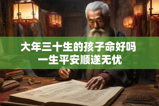 大年三十生的孩子命好吗 一生平安顺遂无忧