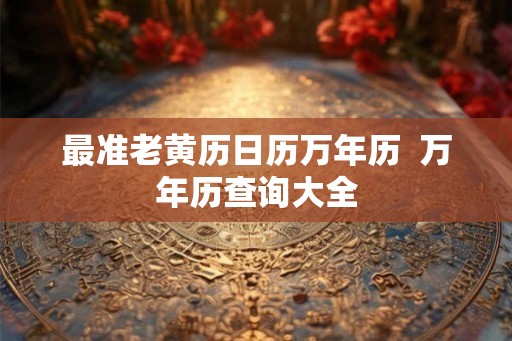 最准老黄历日历万年历  万年历查询大全