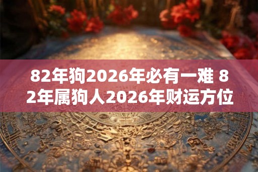 82年狗2026年必有一难 82年属狗人2026年财运方位