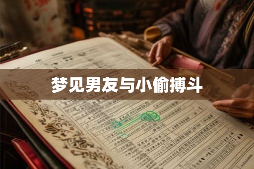 梦见男友与小偷搏斗