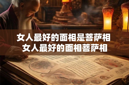 女人最好的面相是菩萨相 女人最好的面相菩萨相
