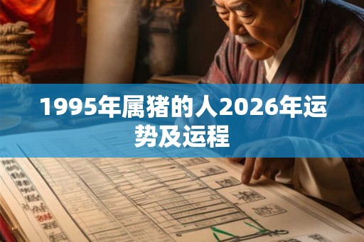 1995年属猪的人2026年运势及运程