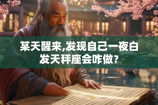 某天醒来,发现自己一夜白发天秤座会咋做? 某天醒来,发现自己一夜白发天秤座会咋做?