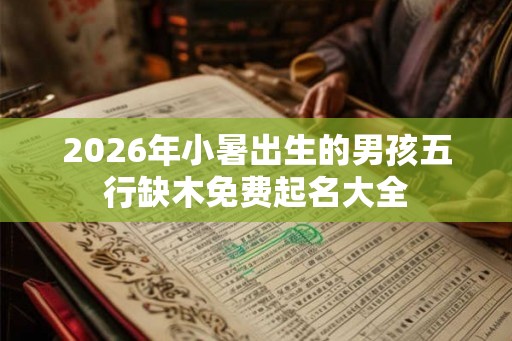 2026年小暑出生的男孩五行缺木免费起名大全 2026年小暑出生的男孩五行缺木免费起名大全