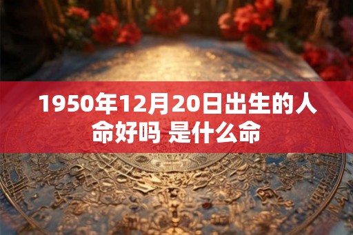 1950年12月20日出生的人命好吗 是什么命