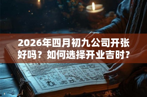 2026年四月初九公司开张好吗？如何选择开业吉时？