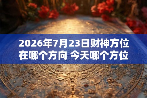 2026年7月23日财神方位在哪个方向 今天哪个方位财运好