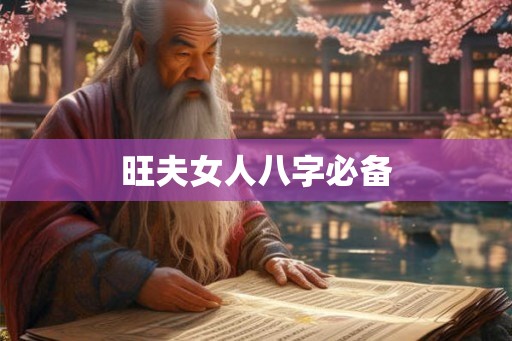 旺夫女人八字必备