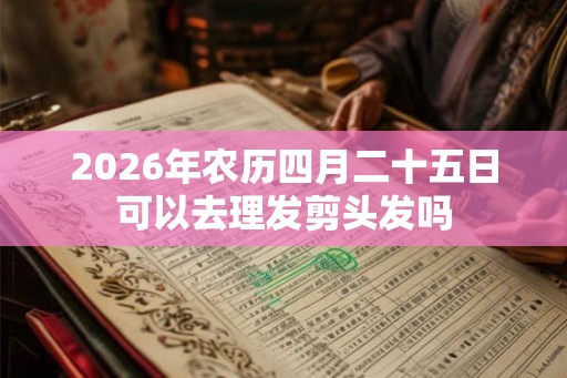 2026年农历四月二十五日可以去理发剪头发吗 2026年农历四月二十五日可以去理发剪头发吗