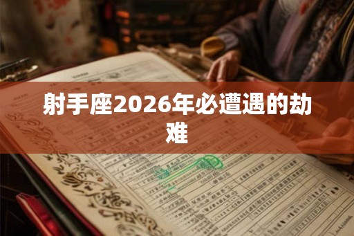 射手座2026年必遭遇的劫难