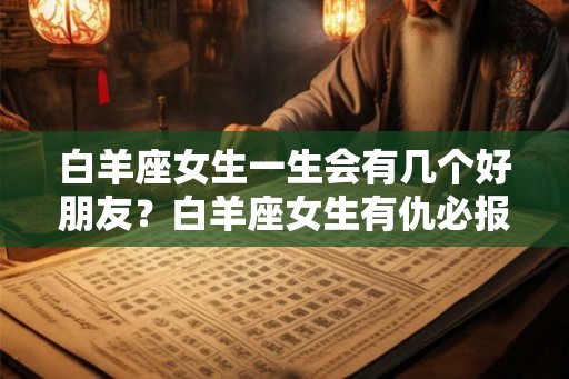 白羊座女生一生会有几个好朋友？白羊座女生有仇必报吗？