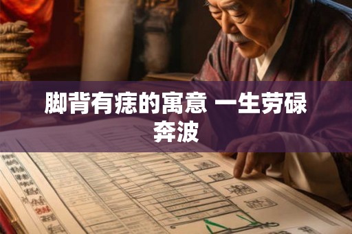 脚背有痣的寓意 一生劳碌奔波