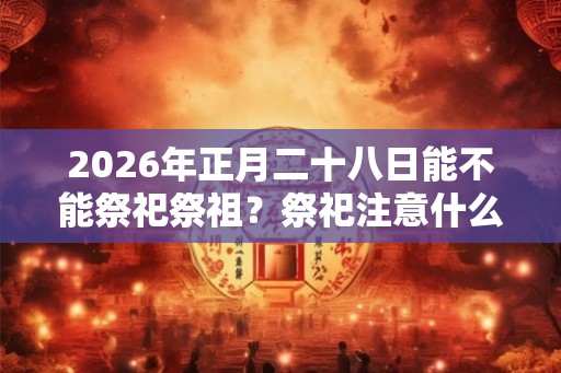 2026年正月二十八日能不能祭祀祭祖？祭祀注意什么？