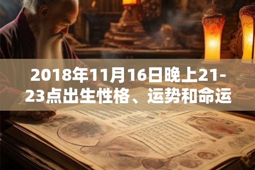 2018年11月16日晚上21-23点出生性格、运势和命运 2018年11月16日晚上21-23点出生性格、运势和命运