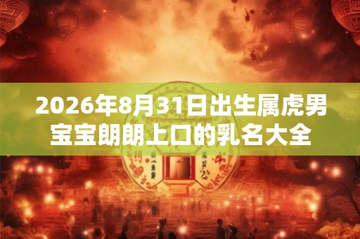 2026年8月31日出生属虎男宝宝朗朗上口的乳名大全