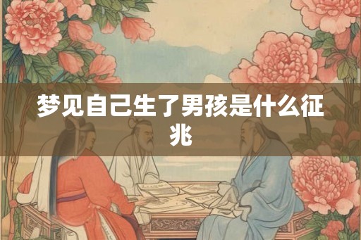 梦见自己生了男孩是什么征兆