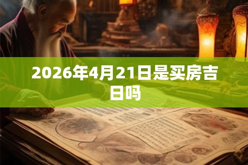 2026年4月21日是买房吉日吗