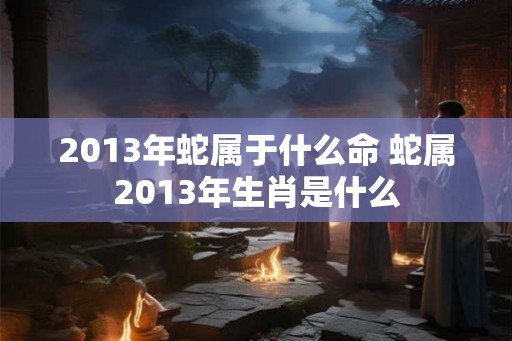 2013年蛇属于什么命 蛇属2013年生肖是什么