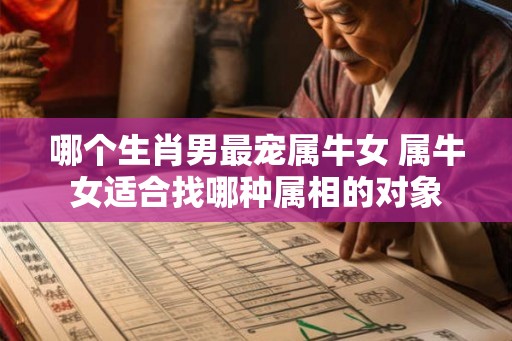 哪个生肖男最宠属牛女 属牛女适合找哪种属相的对象