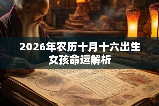 2026年农历十月十六出生女孩命运解析