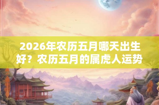 2026年农历五月哪天出生好？农历五月的属虎人运势好吗？