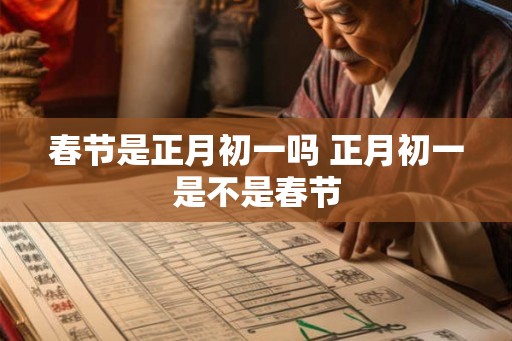 春节是正月初一吗 正月初一是不是春节