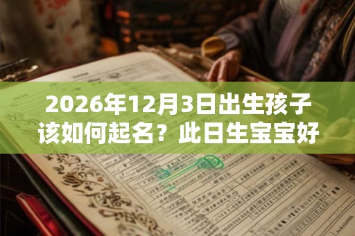 2026年12月3日出生孩子该如何起名？此日生宝宝好命吗？