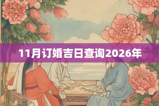 11月订婚吉日查询2026年