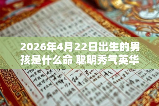 2026年4月22日出生的男孩是什么命 聪明秀气英华外发